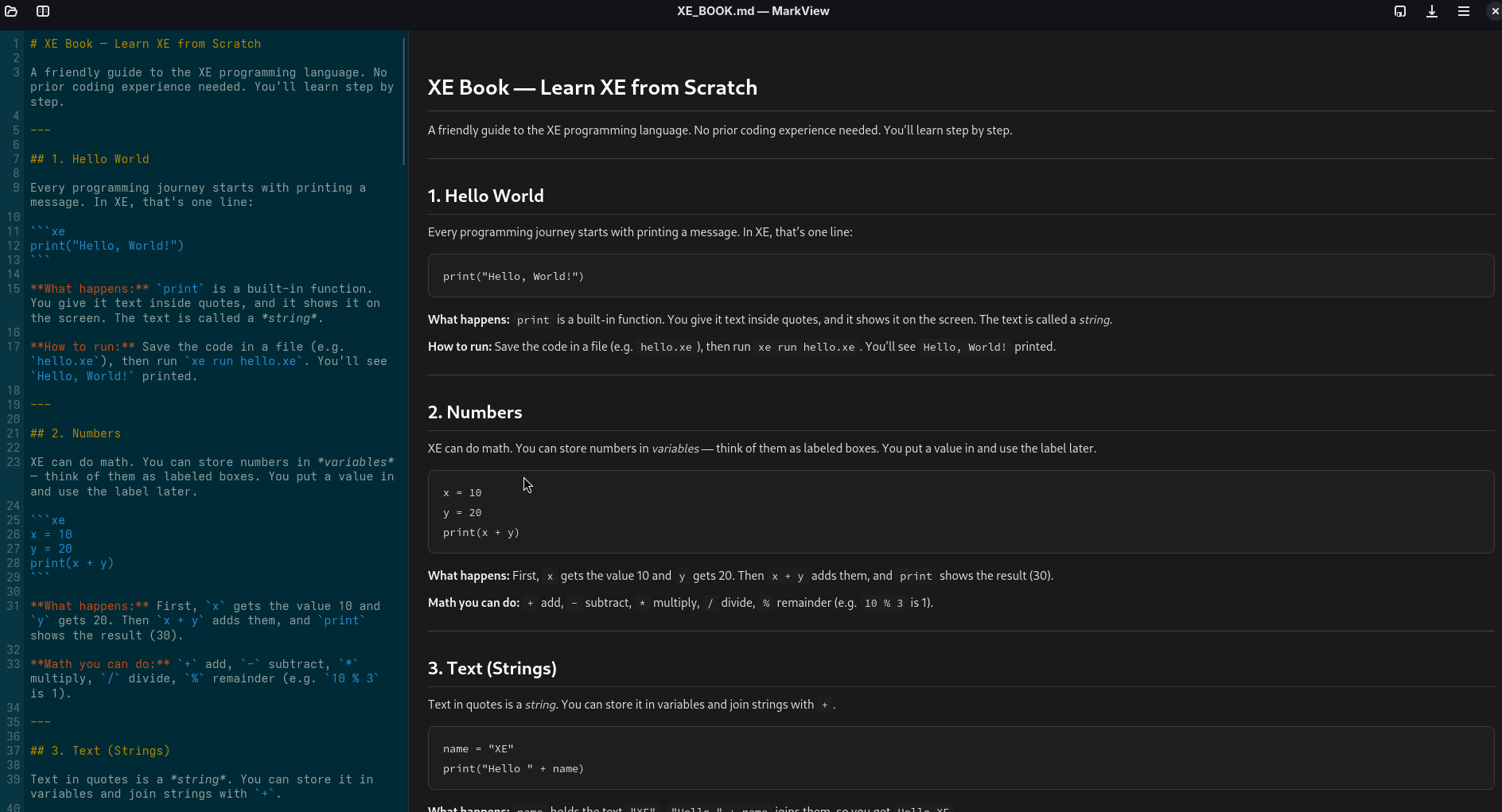 MarkView project cover